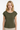 TOP VISCOSA LINO 07.26.01165|Colore:Militare
